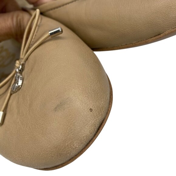 Sam Edelman Classic Felicia Tan Leather Round toe Ballet Flats Women’s size 10 - Picture 9 of 12